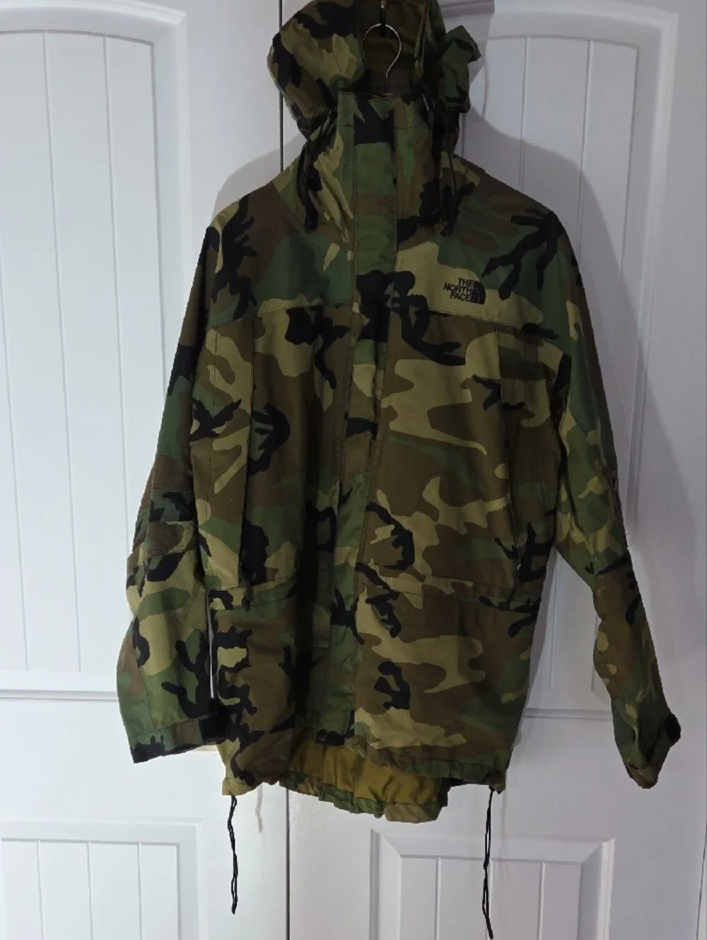 The North Face Camouflage Shell Jacket - Green, Tan & Navy